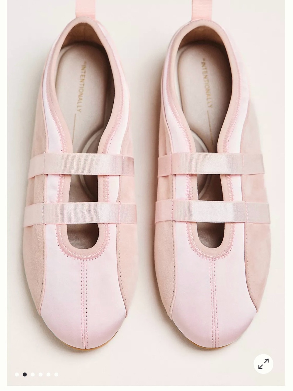 INTENTIONALLY BLANK Soft Pink Women's Slip-On Ballet Flats